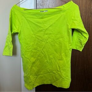 Alberto Makali Green Fitted 3/4 Sleeve Blouse